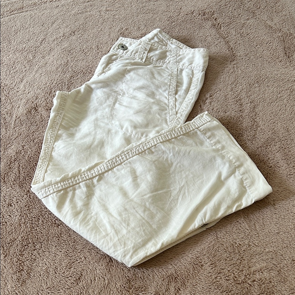 Off White Linen/Cotton James Perse Pants